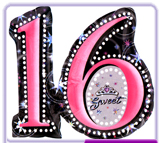 Sweet 16 Balloons