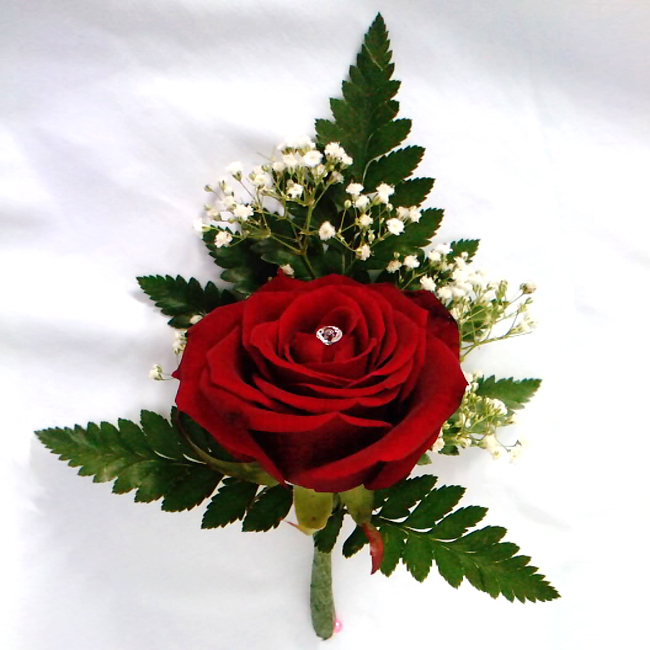 Bridal Flowers | Buttonhole Rose
