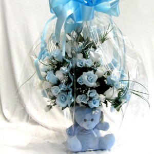 New Born - Flower & Teddy Bear